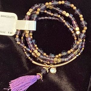 Y2K Bead Landing crystal bracelet